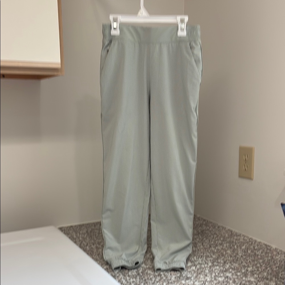 Athleta Gray Stripe Track Pants